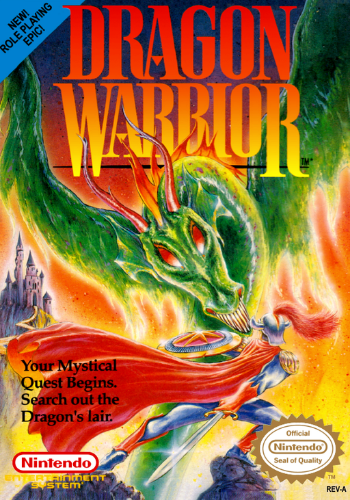 Dragon Warrior original NES box art