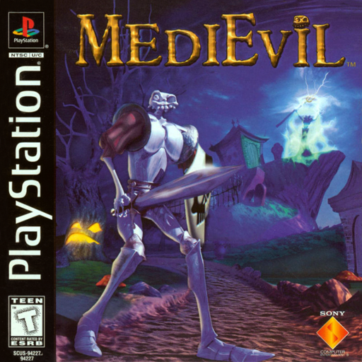MediEvil original PlayStation box art