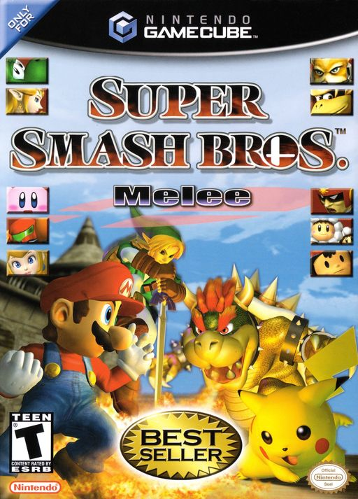 Super Smash Bros. Melee original GameCube box art