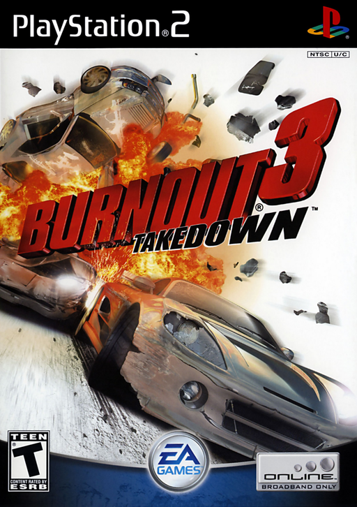 Burnout 3: Takedown original PlayStation 2 box art