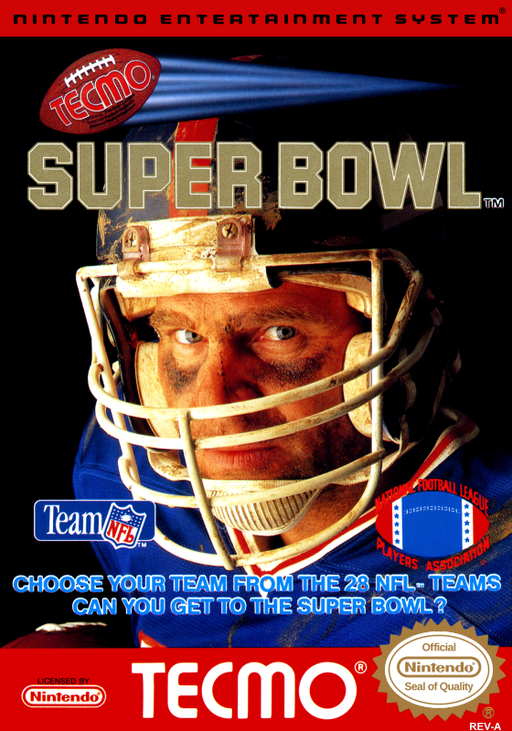 Tecmo Super Bowl original NES box art