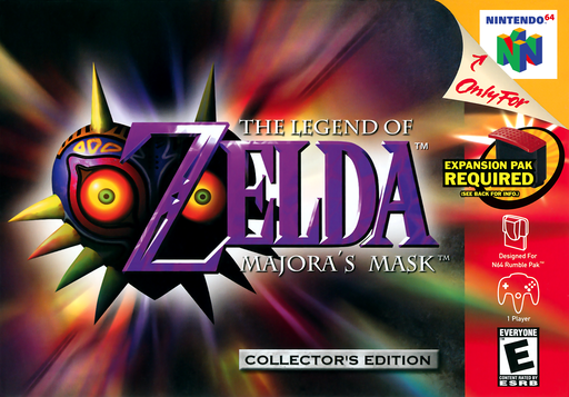 The Legend of Zelda: Majora's Mask original Nintendo 64 box art