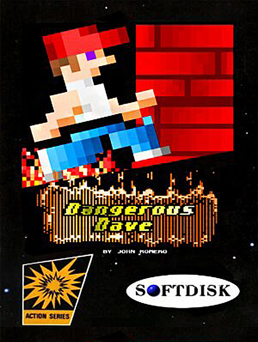 Dangerous Dave original MS-DOS box art