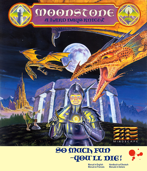 Moonstone: A Hard Day's Knight original Amiga box art