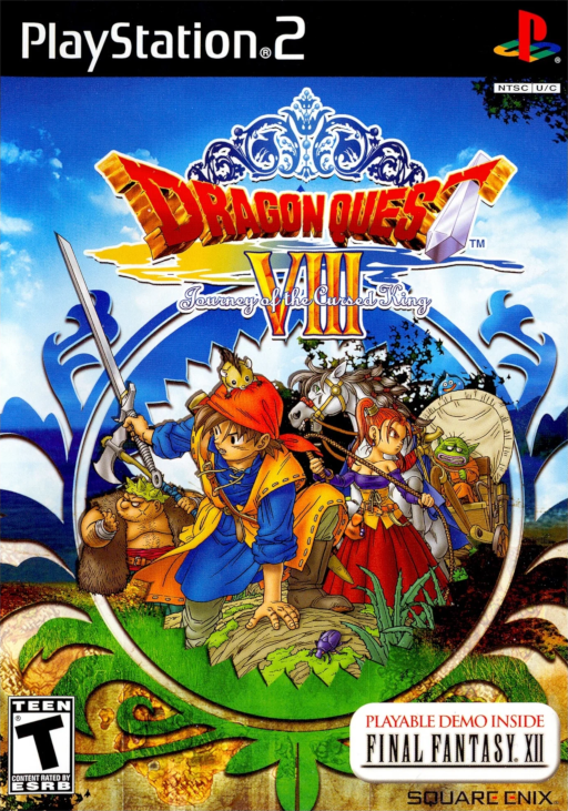 Dragon Quest VIII: Journey of the Cursed King original PlayStation 2 box art