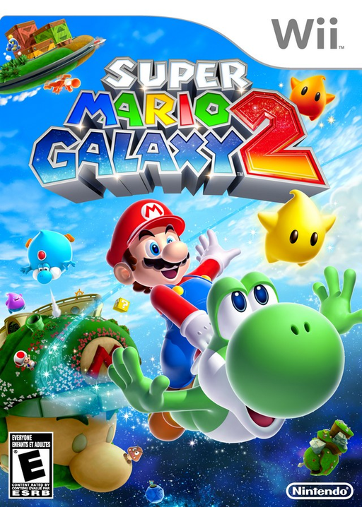 Super Mario Galaxy 2 original Wii box art