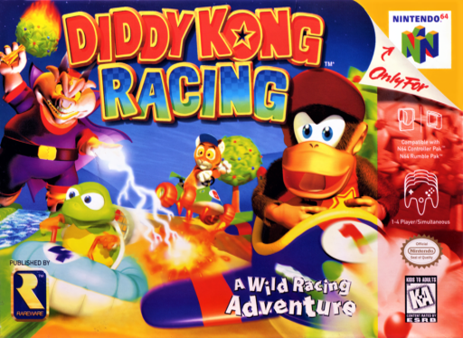 Diddy Kong Racing original Nintendo 64 box art
