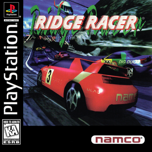 Ridge Racer original PlayStation box art