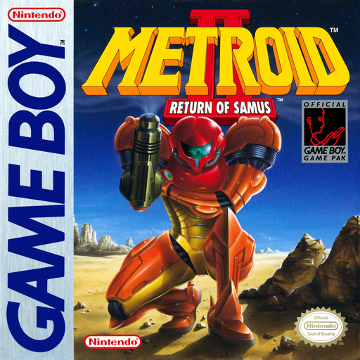 Metroid II: Return of Samus original Game Boy box art